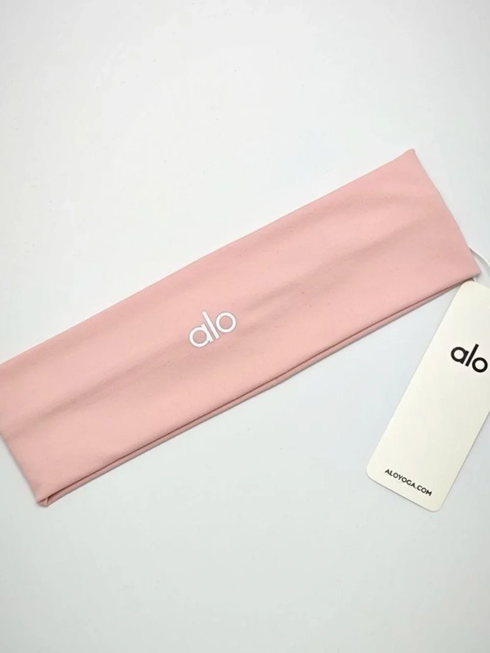 Brand new Alo Soft Pink Logo Headband